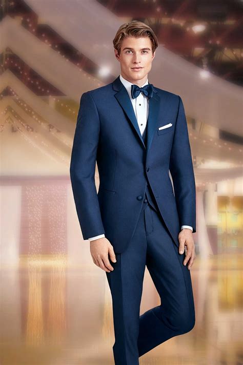 navy blue prom suits men.